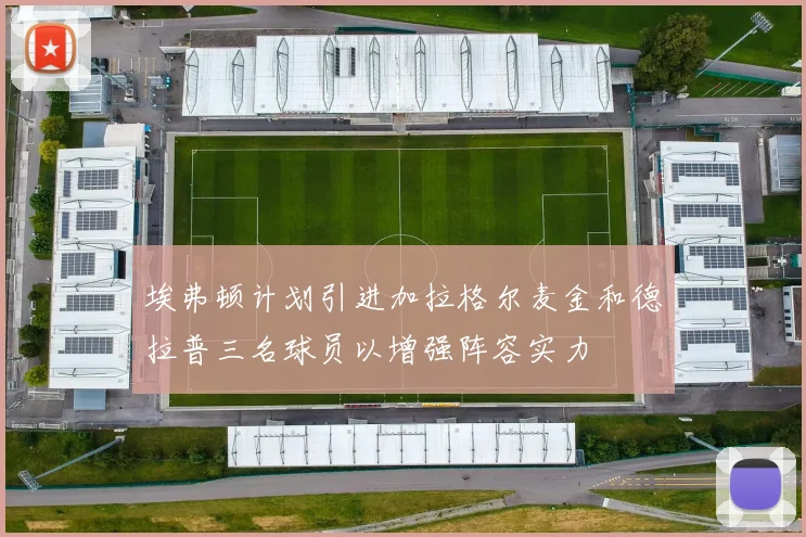 埃弗顿计划引进加拉格尔麦金和德拉普三名球员以增强阵容实力